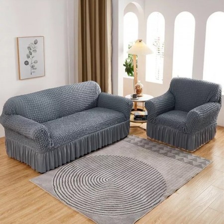 3+1 seater sofa cover ash colour