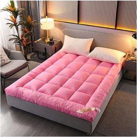 Jumbo Size Pink Colour 6/7 Feet Primium Mattress Topper