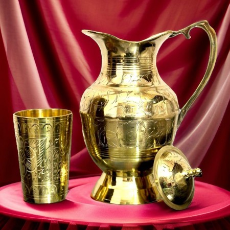 পিতলের জগ ও গ্লাস