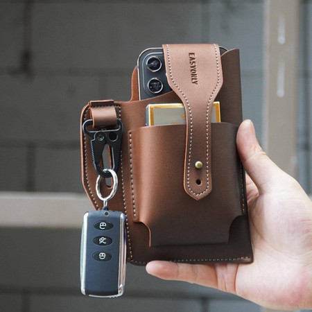 Mobile phone Waist Bag-Chocolate color
