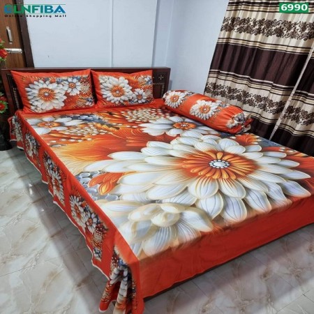 Premium 3D Design Bed Sheet C-325