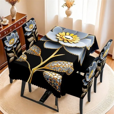 Code M-323 China Premium 3D Print Table Cloth Set