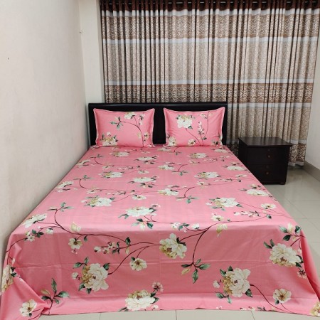 BO-1 Luxury Twill Cotton premium Bedsheet – King Size – 3Pecs