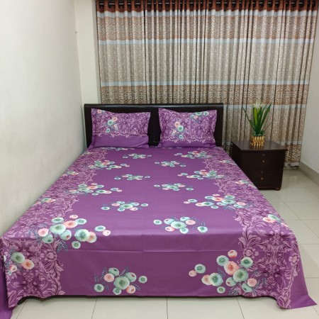 BO-15 Luxury Twill Cotton premium Bedsheet – King Size – 3Pecs