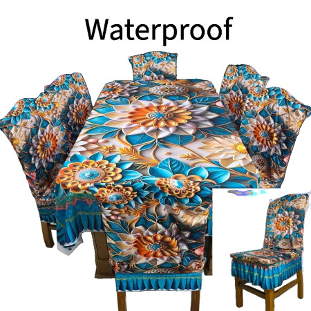 Waterproof 3D table cover and chair cover set-w2
