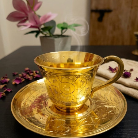 Brass Cup & Pirich/ কাপ ও পিরিচ (পিতল )